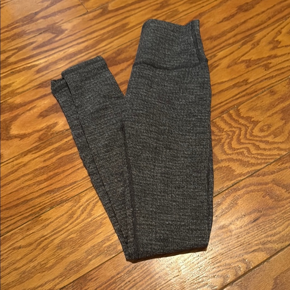 Lululemon Athletica Skinny Gray Pants with Heathered Texture